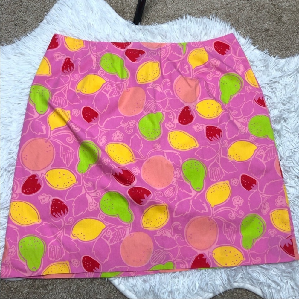 Lilly Pulitzer Marzipan Fruit Print Skirt